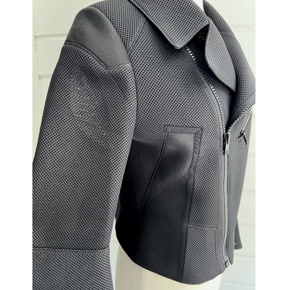 SHIRO SAKAI Neoprene Mesh Moto Jacket in Black - M - Picture 4 of 14